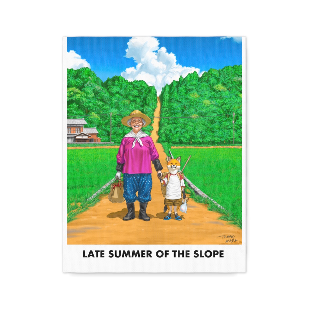 晩夏の坂道 キャンバス F6