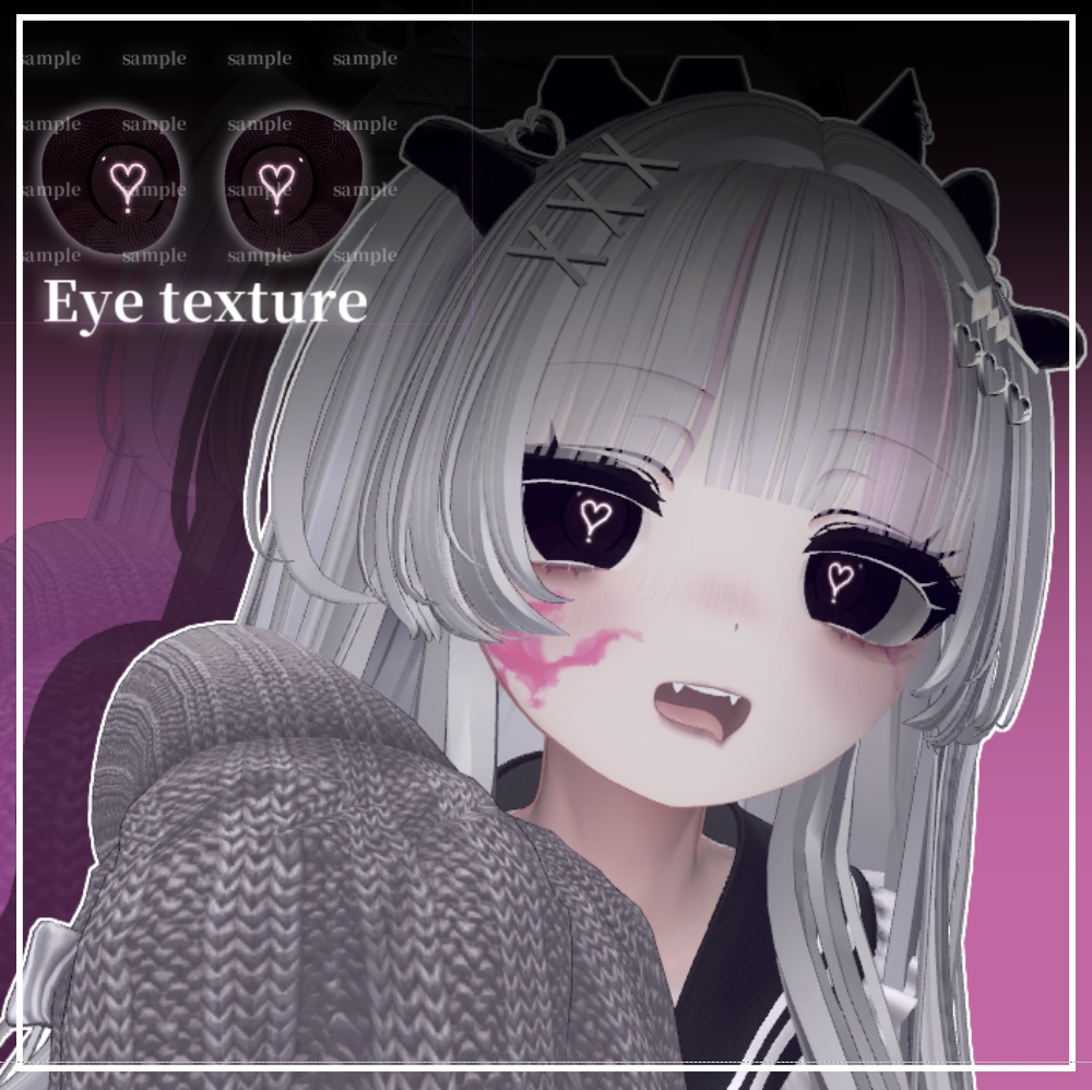🖤マヌカmanuka🖤 -病みmelancholy- makeup&eye texture【テクスチャ】
