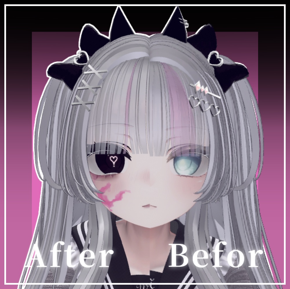 🖤マヌカmanuka🖤 -病みmelancholy- makeup&eye texture【テクスチャ】