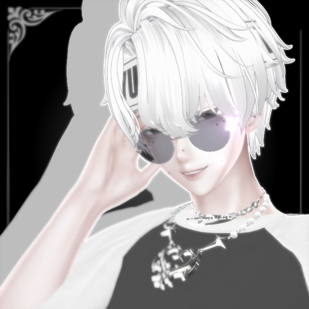 5アバター対応♠️3way glasses♠️-VRCHAT想定3Dアクセサリー-