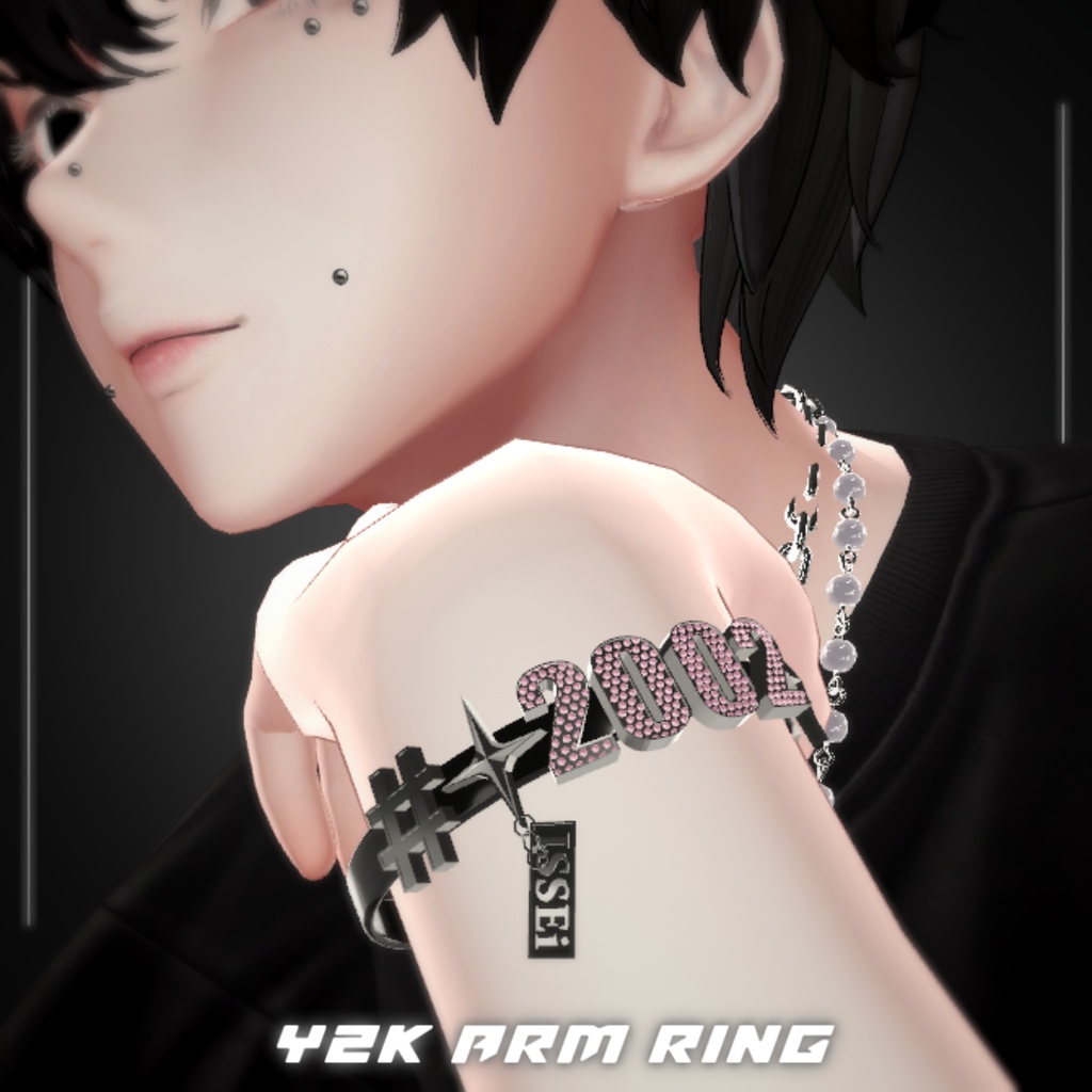 5アバター対応♠️Y2K BRACELET♠️-VRCHAT想定3Dアクセサリー-