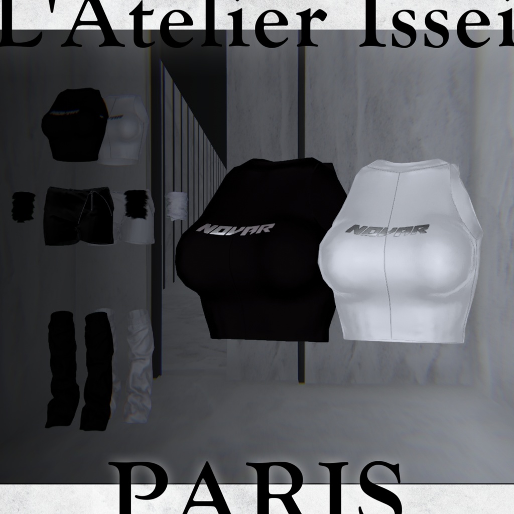 6アバター対応♠️𝐂𝐚𝐬𝐮𝐚𝐥 𝐩𝐮𝐧𝐊♠️-VRCHAT想定3D衣装-