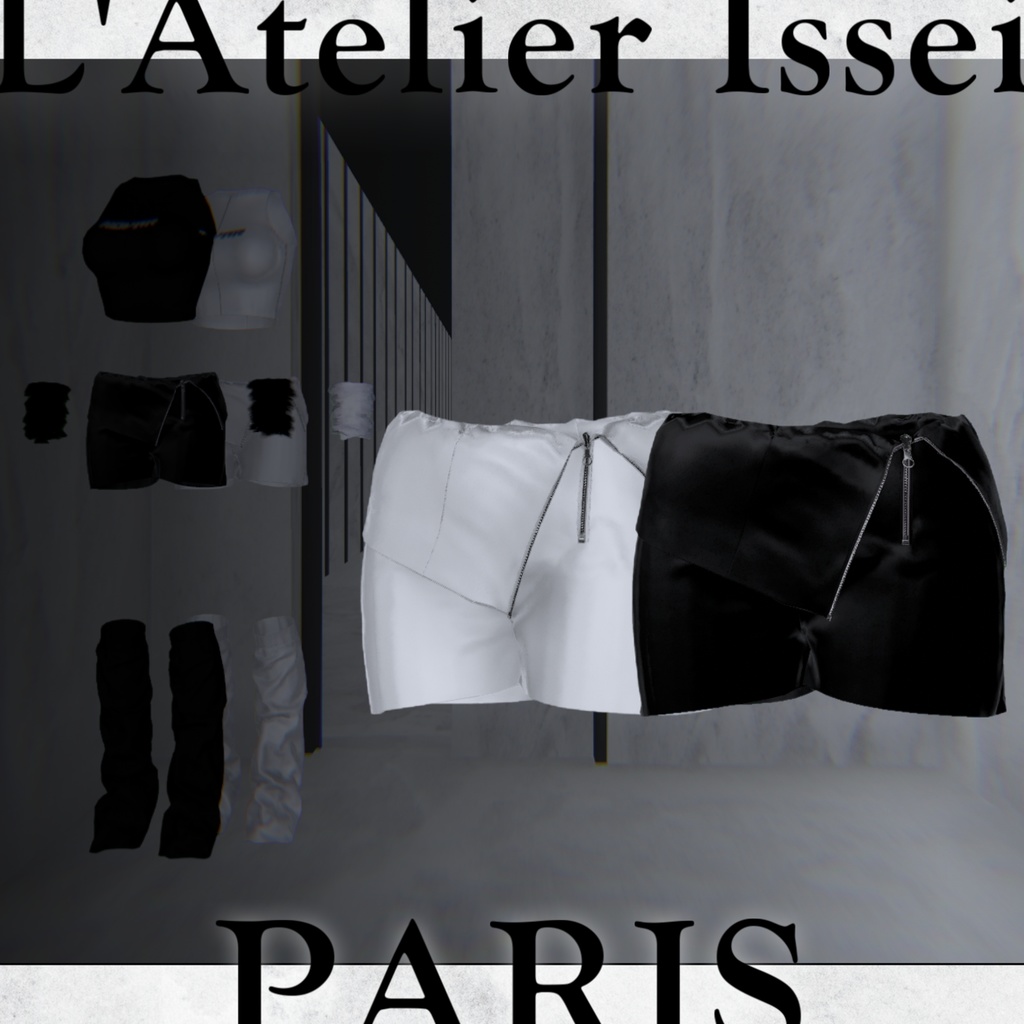 6アバター対応♠️𝐂𝐚𝐬𝐮𝐚𝐥 𝐩𝐮𝐧𝐊♠️-VRCHAT想定3D衣装-