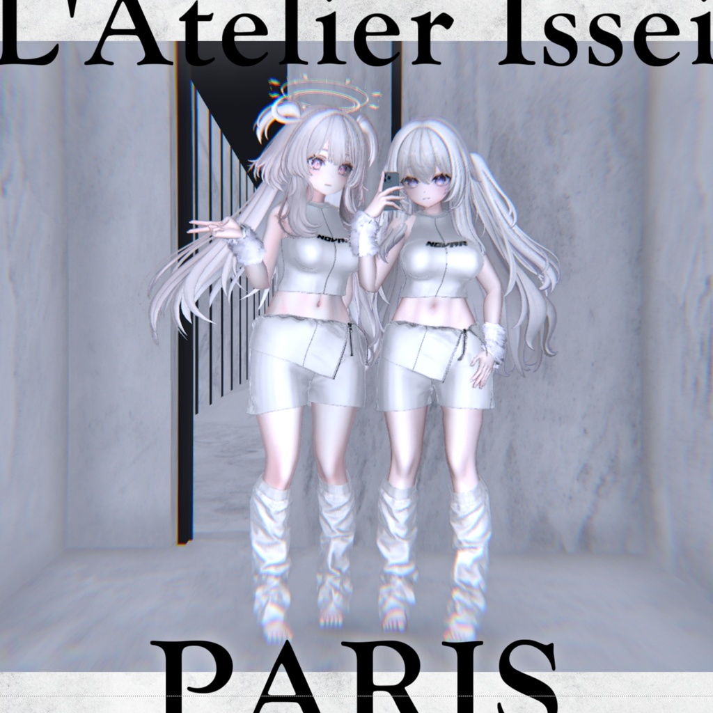 6アバター対応♠️𝐂𝐚𝐬𝐮𝐚𝐥 𝐩𝐮𝐧𝐊♠️-VRCHAT想定3D衣装-