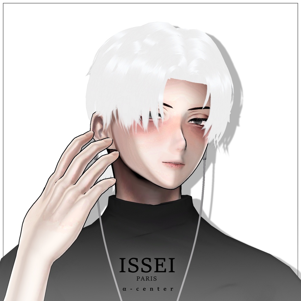 4アバター対応♠️α-center♠️-VRCHAT想定3D髪型-