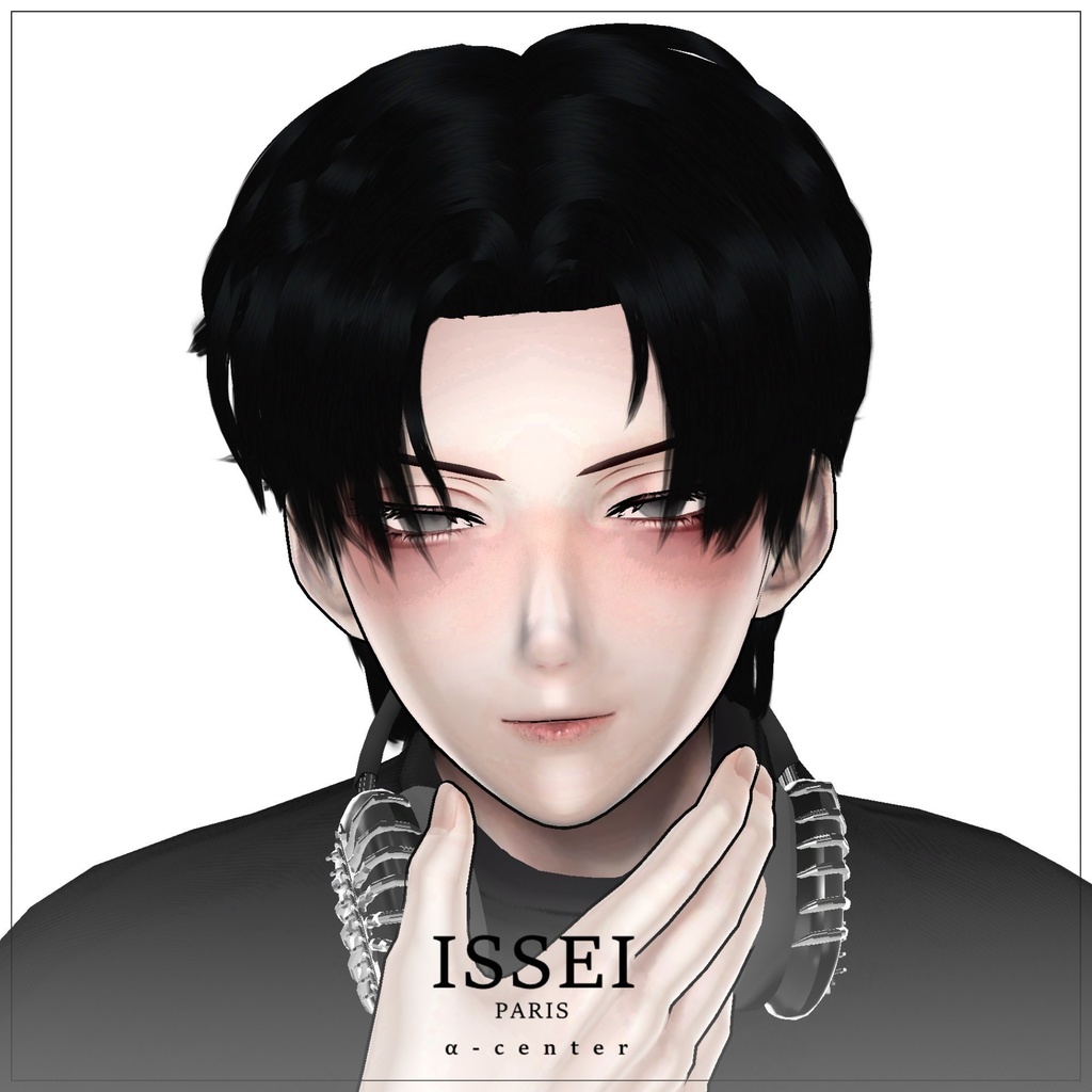 4アバター対応♠️α-center♠️-VRCHAT想定3D髪型-