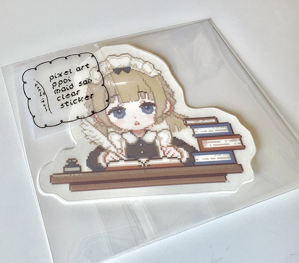 【グッズ】メイドさんクリアステッカー