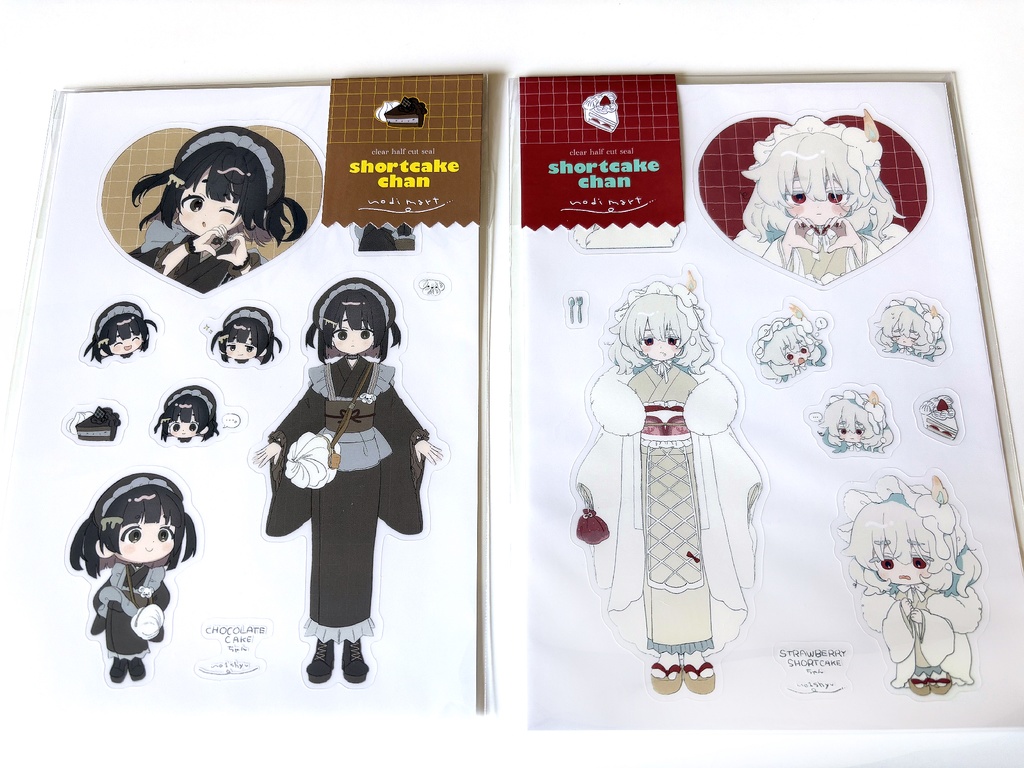 【グッズ】🍰ケーキちゃんクリアシールシート