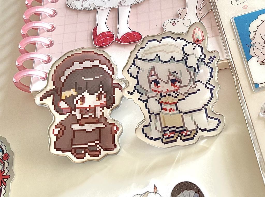 ぷっくりアクリルピンバッチ