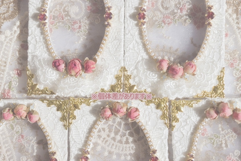 【B8】White Girly Rose【オリジナル】