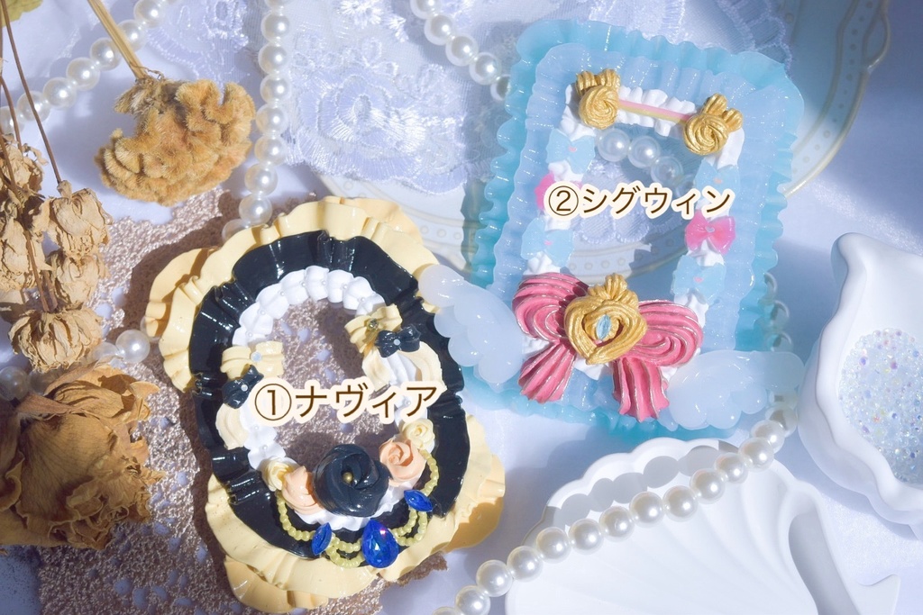 【B8】Character motif case Whip ver. 【原神 ナヴィア,シグウィン モチーフ】