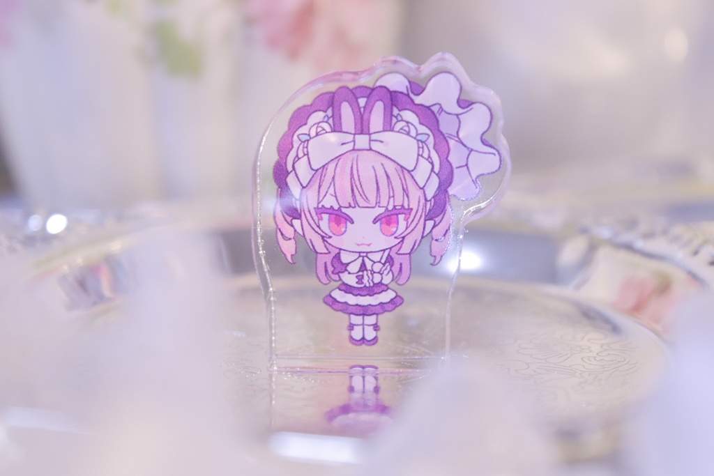 【コラボセット】 mini ROSE purse/mini acrylic block 魔界ノりりむ(創作衣装)