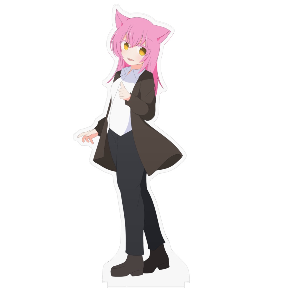 【令和最新版】猫河ふぐり アクリルフィギュア ペア 大きい 可愛い