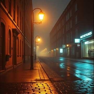 Night Series - Calm Midnight Street