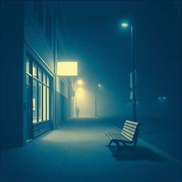 Night Series – Calm Blue Street