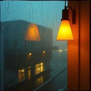 Rain Series - A Small Lamp in the Rain