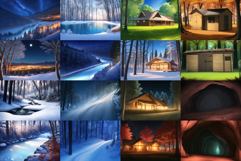 【背景イラスト】山・森・川・湖パック120+25枚【TRPG背景素材/CoC】