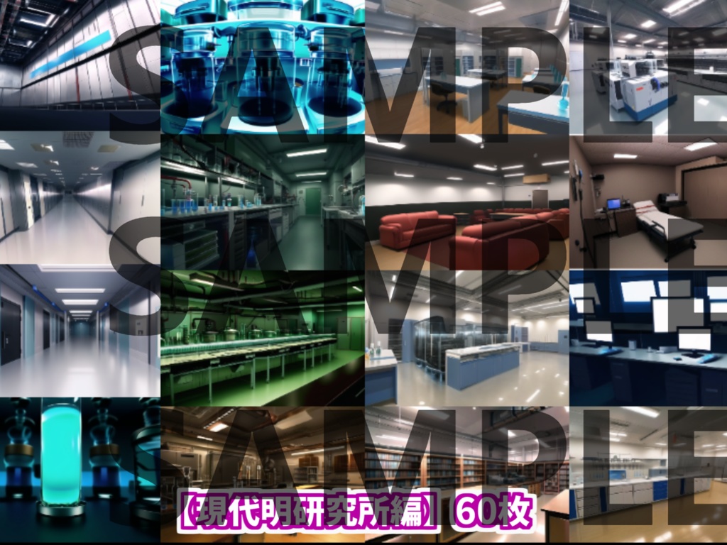 【背景イラスト】研究所パック120枚+おまけ20枚【TRPG背景素材/CoC】