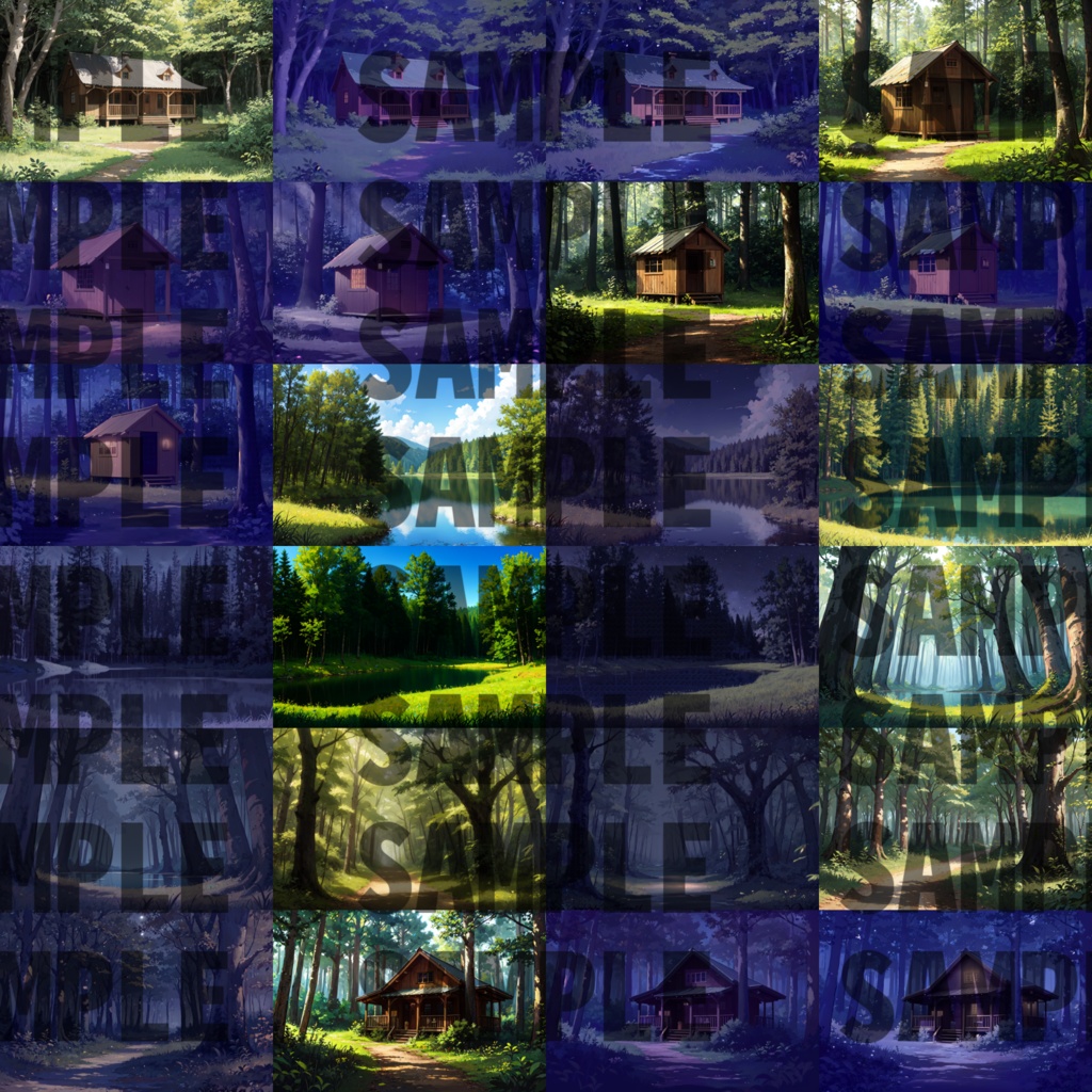 【まとめ割引!】背景イラストまとめパックその1 【TRPG・CoC背景素材/818枚】