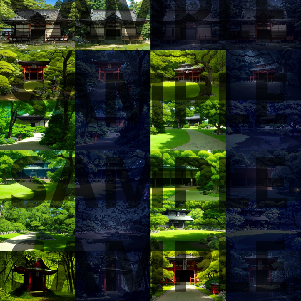 【背景イラスト】寺院・神社背景パック55枚【TRPG背景素材/CoC】