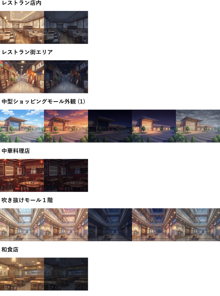 【まとめ割引!】病院・店・街中背景イラストまとめパック2【TRPG・CoC背景素材】