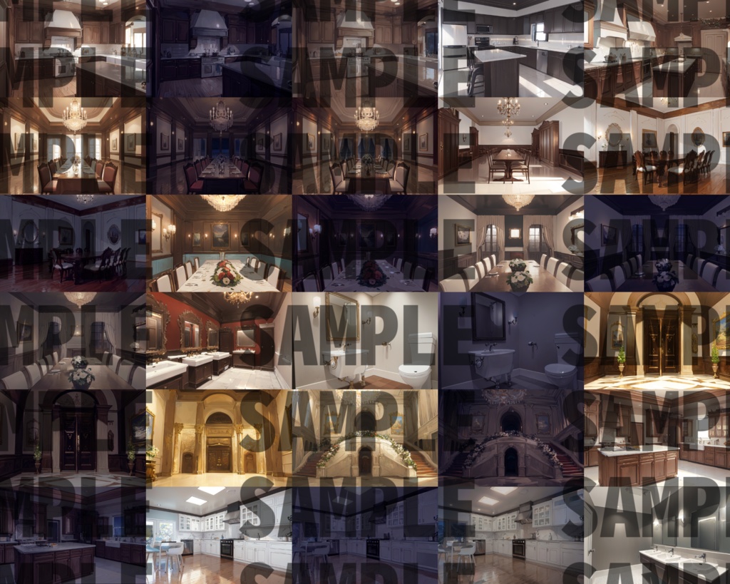 【まとめ割引!】屋敷・家の中・豪華客船・庭背景イラストまとめパック3【TRPG・CoC背景素材/背景イラスト】