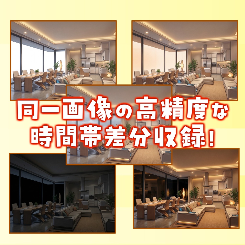 【プレミアム背景】近未来都市背景パック99枚+おまけ素材【TRPG背景素材/CoC】【昼夜夕曇差分】