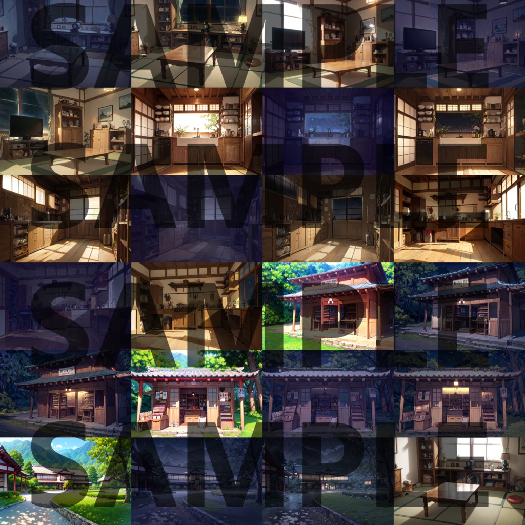 【オータムセール!】学校・田舎・教会・祭壇背景イラストまとめパック4【TRPG・CoC背景素材】