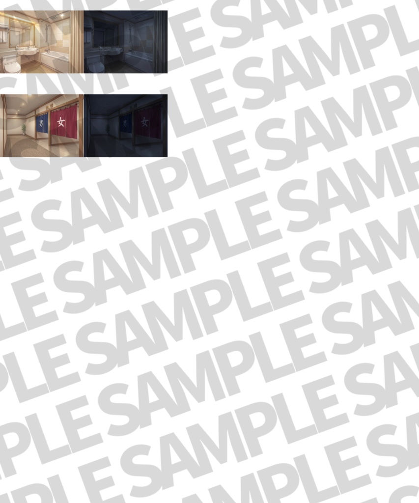 【まとめ割引!】街中3・海・神社寺院・ホテル背景イラストまとめパック5【TRPG・CoC背景素材】