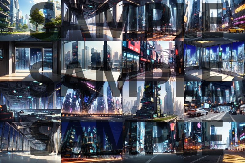 【まとめ割引!】現代&中世西欧都市・未来都市・マンション背景イラストまとめパック6【TRPG・CoC背景素材/335枚】