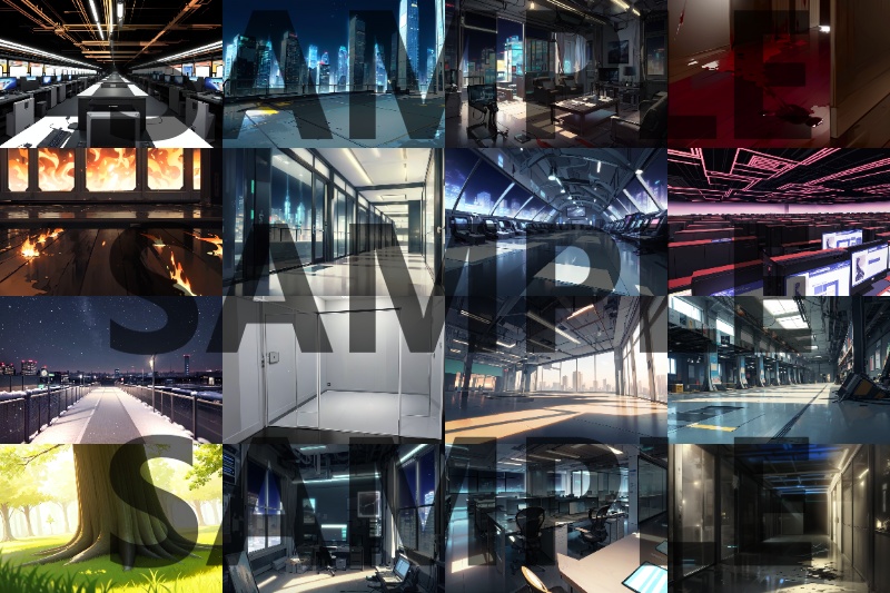 【まとめ割引!】現代&中世西欧都市・未来都市・マンション背景イラストまとめパック6【TRPG・CoC背景素材/335枚】