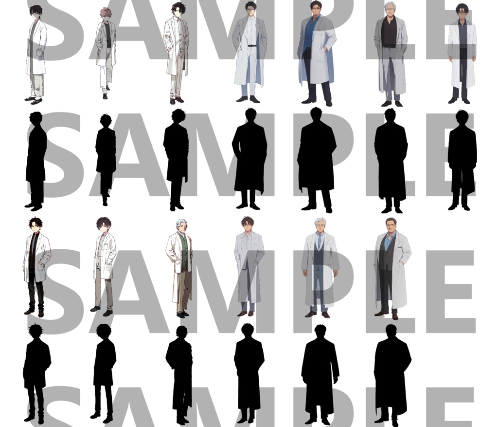 【立ち絵】研究者立ち絵パック50枚【CoC/TRPG/立ち絵素材】