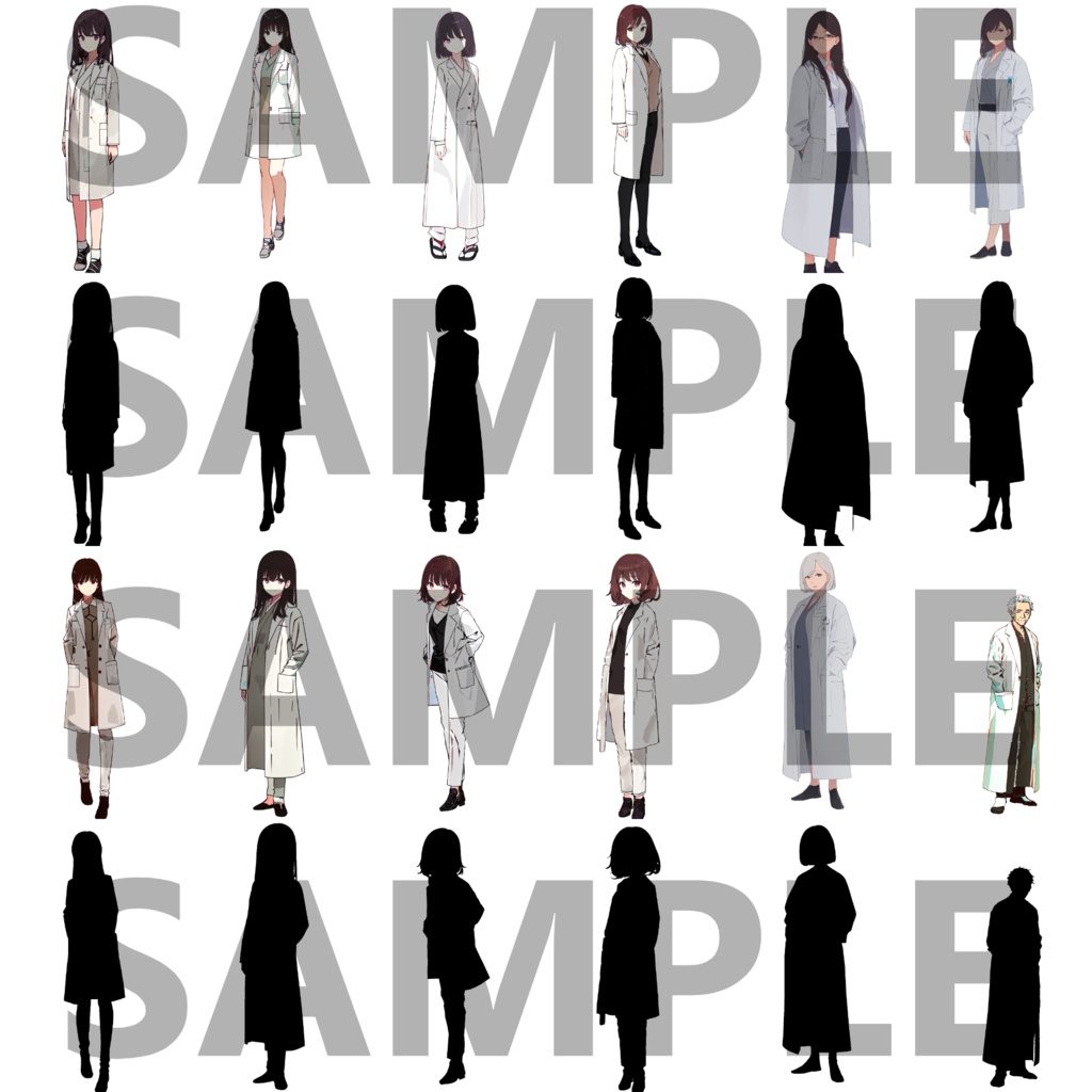 【立ち絵】研究者立ち絵パック50枚【CoC/TRPG/立ち絵素材】