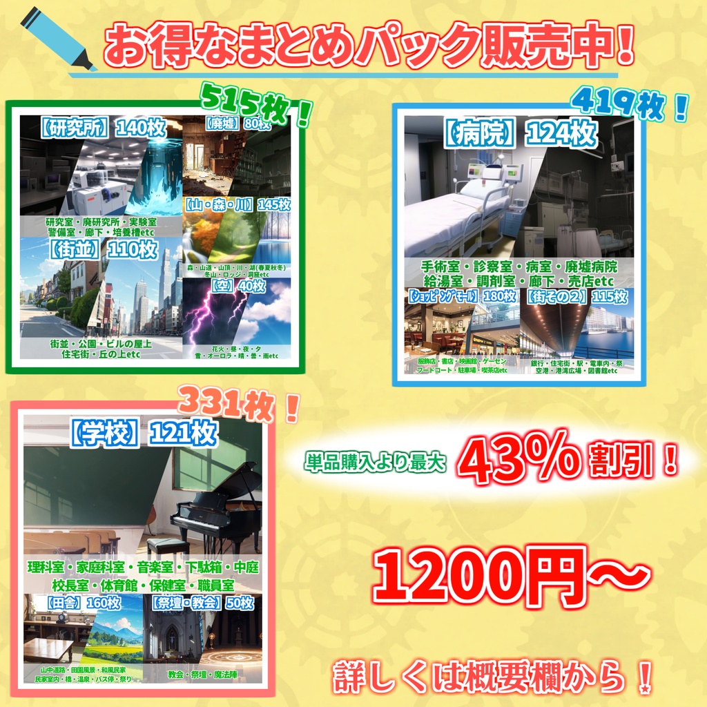 【12/31まで期間限定割引】学生立ち絵パック90枚【CoC/TRPG/立ち絵素材】