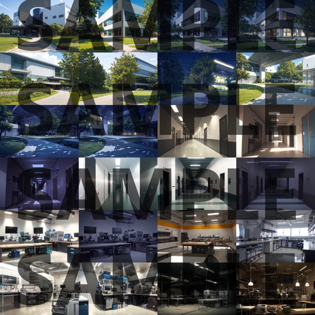 【まとめ割引!】研究所2・スキー場・雪山・江戸・江戸村背景イラストまとめパック8【TRPG・CoC背景素材】