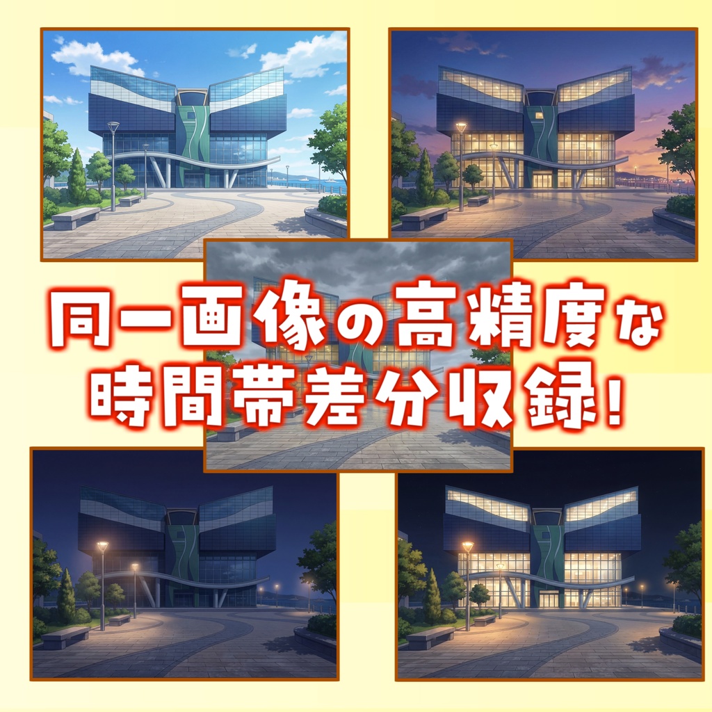 【プレミアム背景】水族館60枚【昼夜夕曇差分】【TRPG背景素材/CoC/ゲーム素材背景イラスト/プレミアム背景】