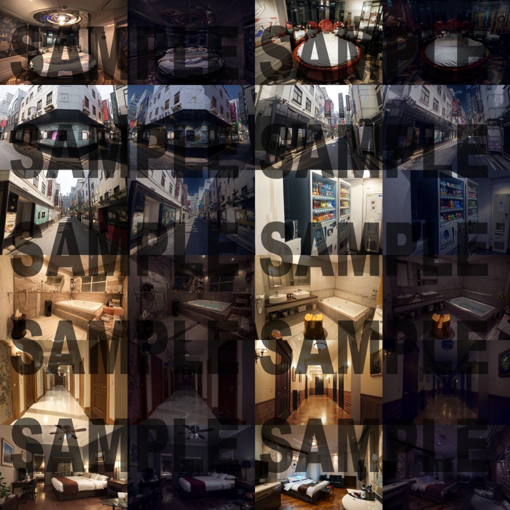 【まとめ割引!】廃校/旧校舎・水族館・ラブホテル・花火大会・幻想世界2背景イラストまとめパック10【TRPG・CoC背景素材】