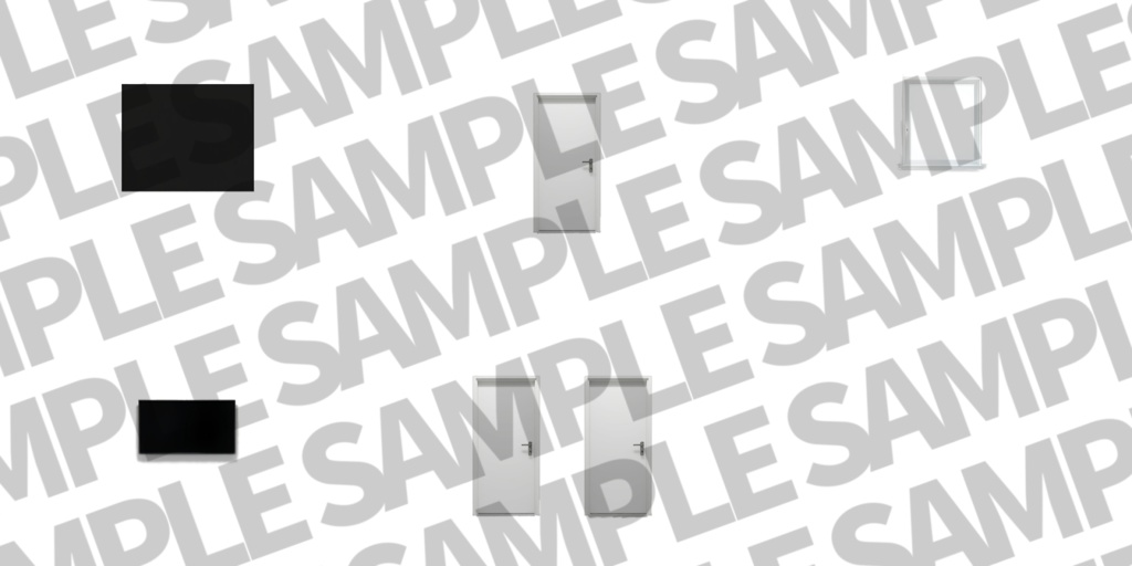 【背景イラスト】白い部屋風景600枚+おまけ差分【TRPG背景素材/CoC】【明暗差分】