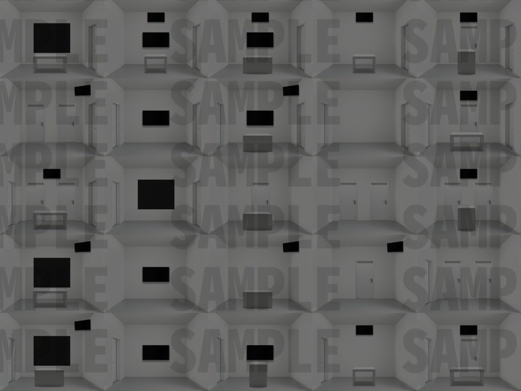 【背景イラスト】白い部屋風景600枚+おまけ差分【TRPG背景素材/CoC】【明暗差分】