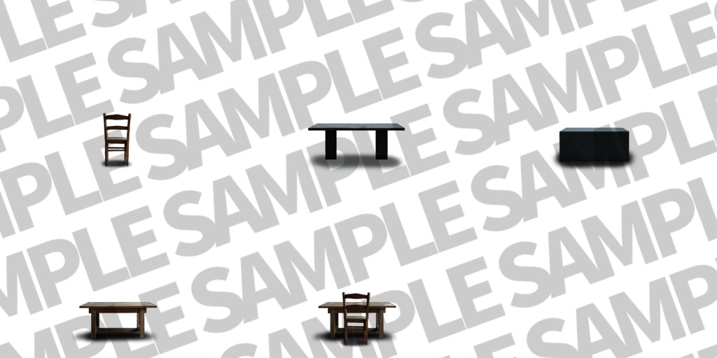 【背景イラスト】黒い部屋風景672枚+おまけ差分【TRPG背景素材/CoC】【明暗差分】