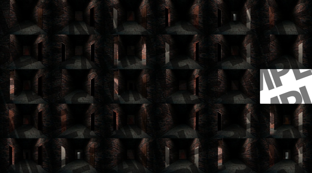 【背景イラスト】ダンジョン・洞窟3【扉・出口・通路差分】背景イラスト