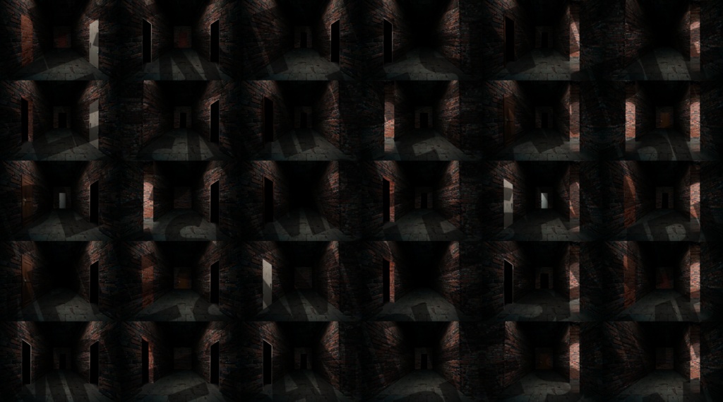 【背景イラスト】ダンジョン・洞窟3【扉・出口・通路差分】背景イラスト