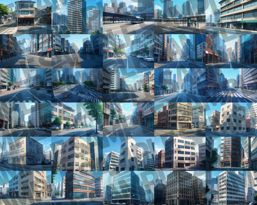 【背景イラスト】街その1背景パック90/150/30枚【TRPG背景素材/CoC】背景イラスト