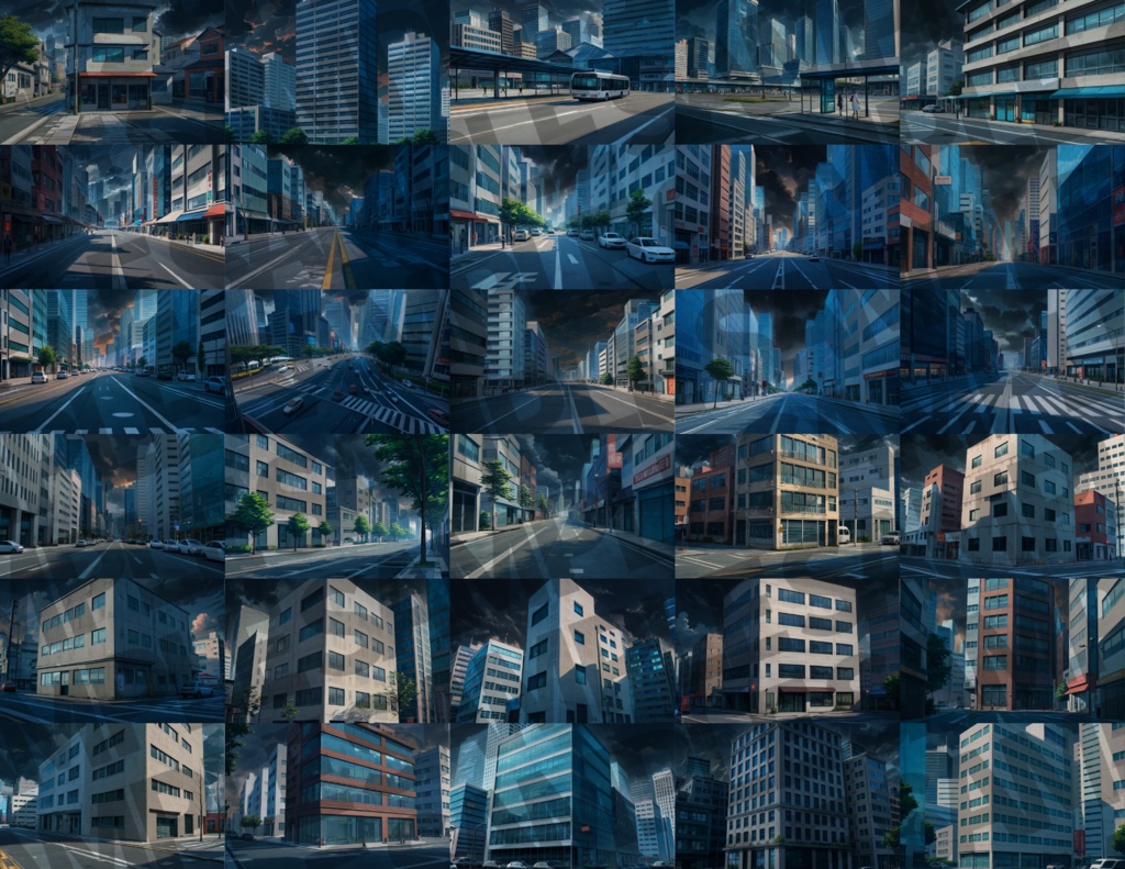 【背景イラスト】街その1背景パック90/150/30枚【TRPG背景素材/CoC】背景イラスト