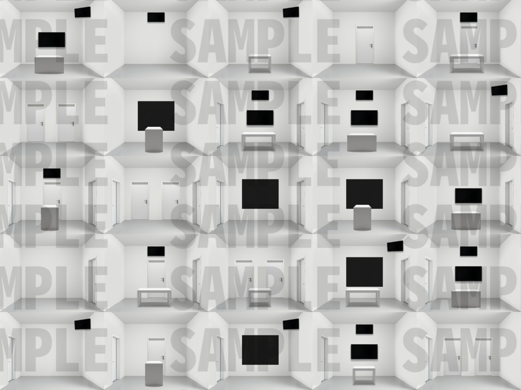 【まとめ割引!】白い部屋・黒い部屋・ネカフェ・遊園地背景イラストまとめパック12【TRPG・CoC背景素材/背景イラスト】