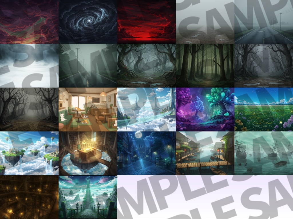 【背景イラスト】4~6月頒布背景詰め合わせパック【TRPG/CoC/ゲーム素材/背景イラスト】