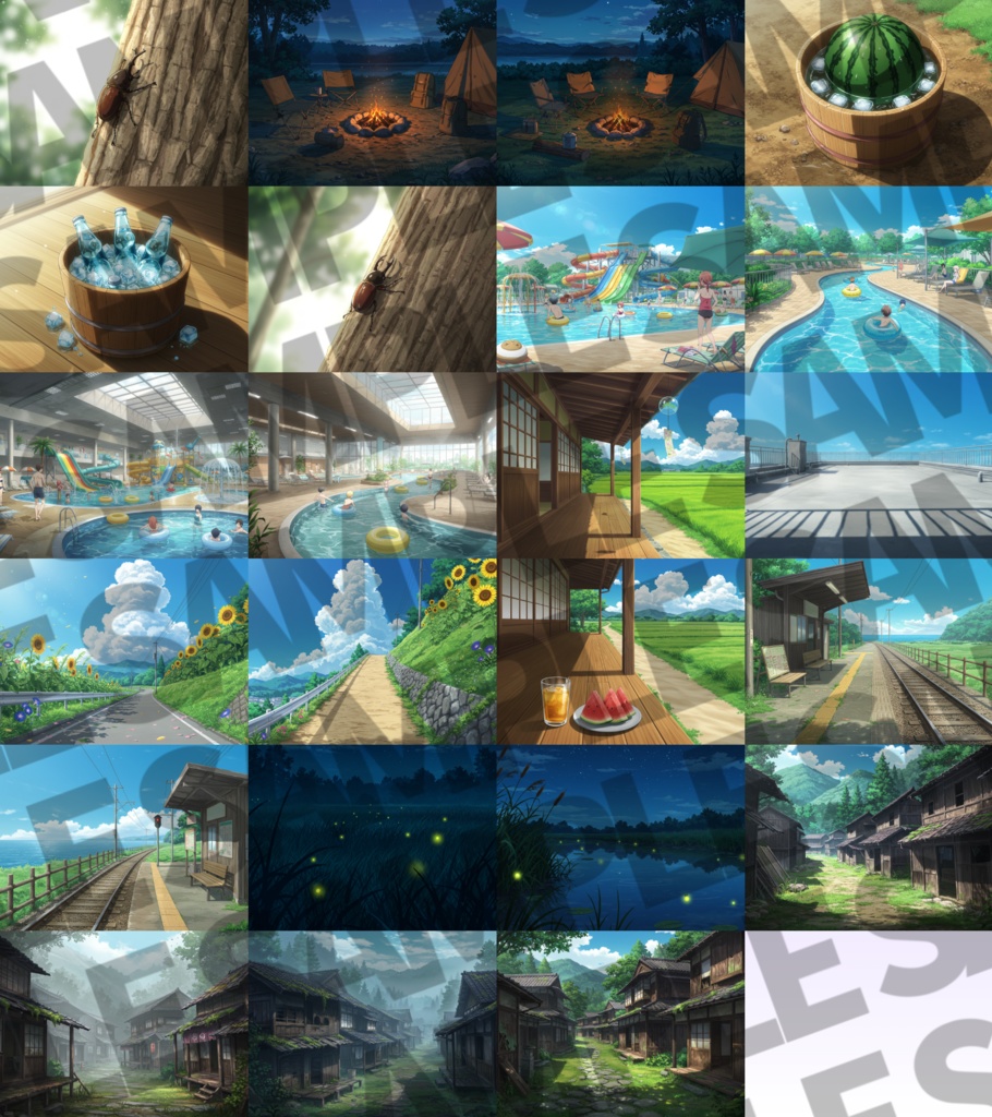 【背景イラスト】7~8月頒布背景詰め合わせパック【TRPG/CoC/ゲーム素材】