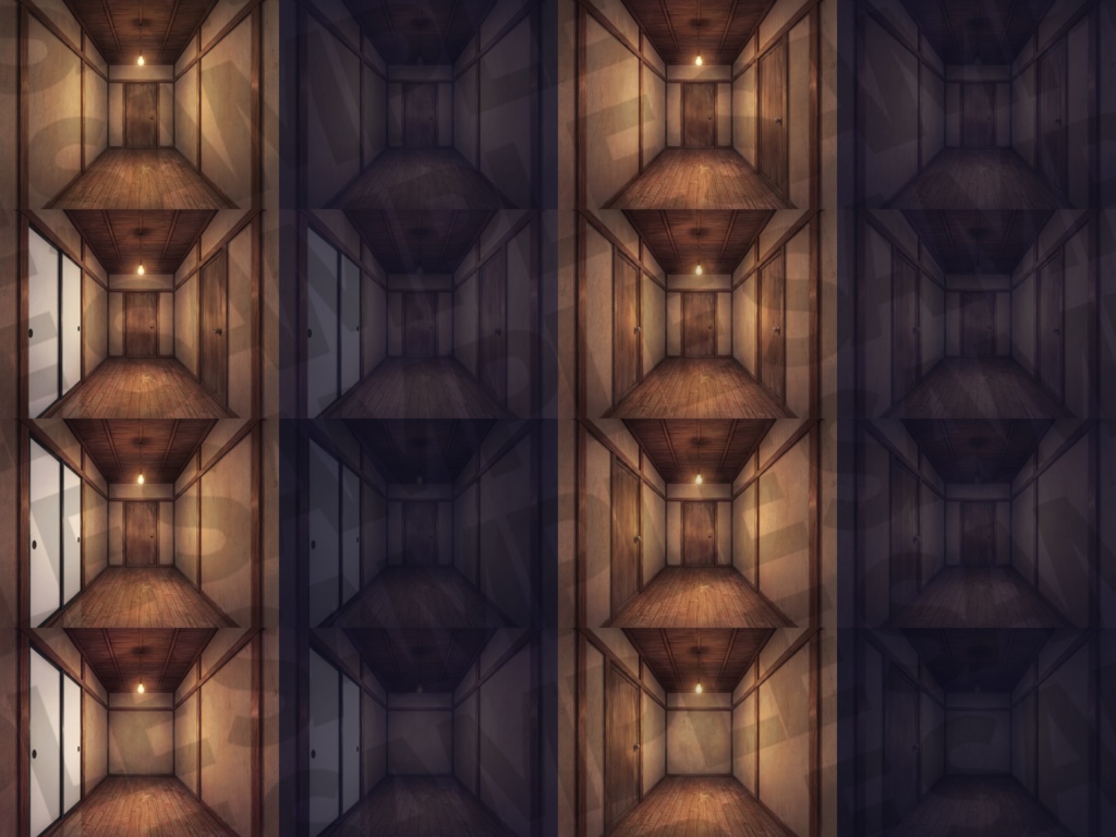 【ブラックフライデーセール!】家の中の廊下と扉(洋/和)32/32枚【TRPG背景素材/CoC/ゲーム素材背景イラスト/プレミアム背景】【昼夜差分】