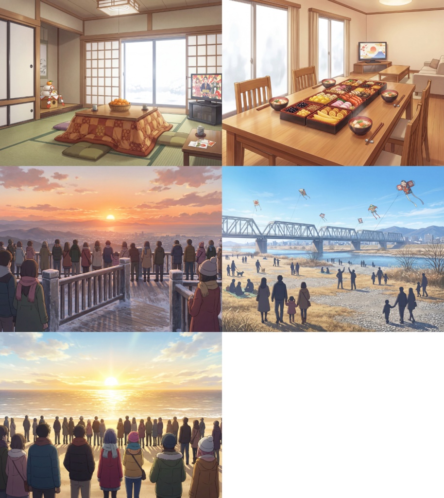 【ウィンターセール無料!】正月の朝背景イラスト【TRPG背景素材/CoC/ゲーム素材背景イラスト/プレミアム背景】【1週間期間限定配布!】