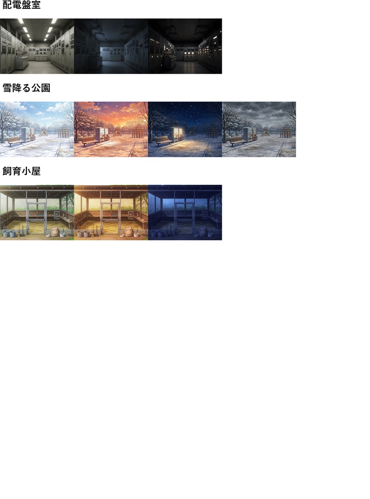 【3/15まで限定割引!】11~12月頒布背景詰め合わせパック【TRPG/CoC/ゲーム素材】